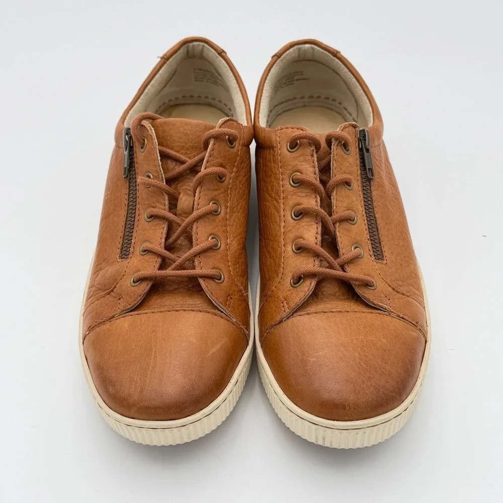 BORN Shoes‎ Women's 11 Zip Lace Up Casual Sneakers Brown